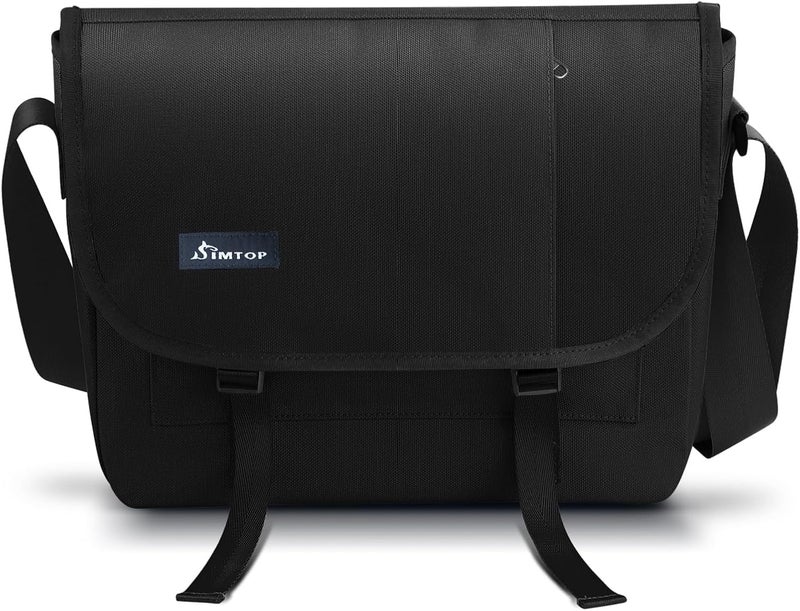 SIMTOP Messenger Bag Crossbody Shoulder Bag for Commuters and Travelers Water Resistant Scratch and Wear Cordura YKK Zipper - Image 1